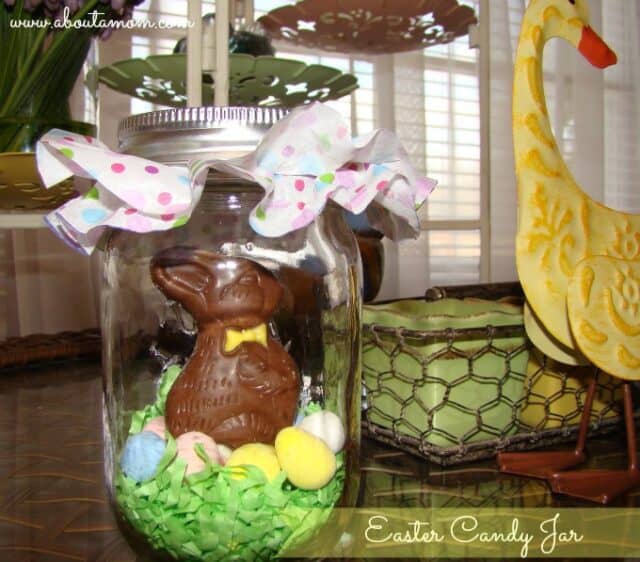 DIY Easter Candy Jar - About a Mom