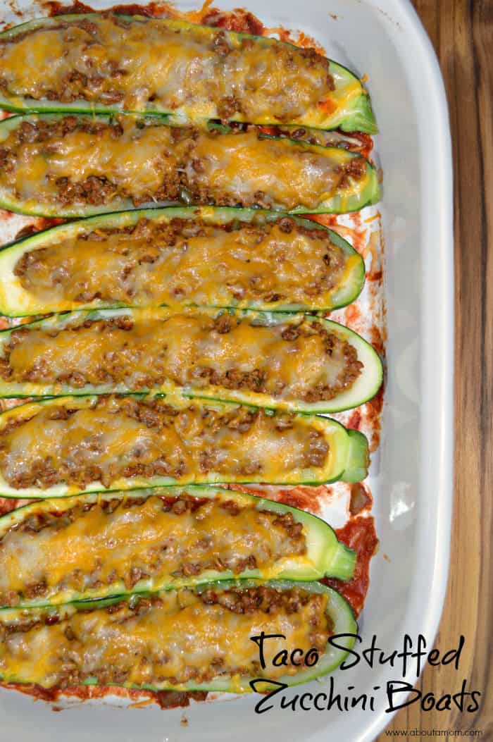 Taco Stuffed Zucchini Boats Recipe