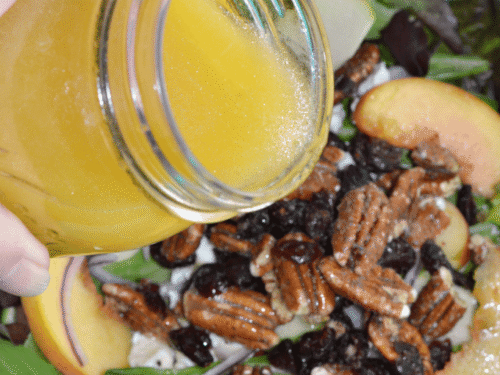 orange pecan salad dressing Mixed Green Salad with Oranges, Dried Cranberries and Pecans