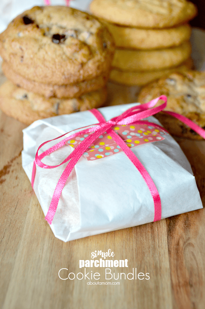 Parchment Paper Cookie Bundles a Sweet Cookie Gift Idea GiveBakery About a Mom