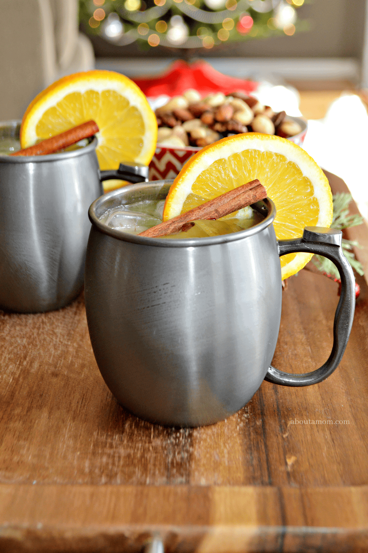 Spiced Orange Moscow Mule Cocktail - About a Mom