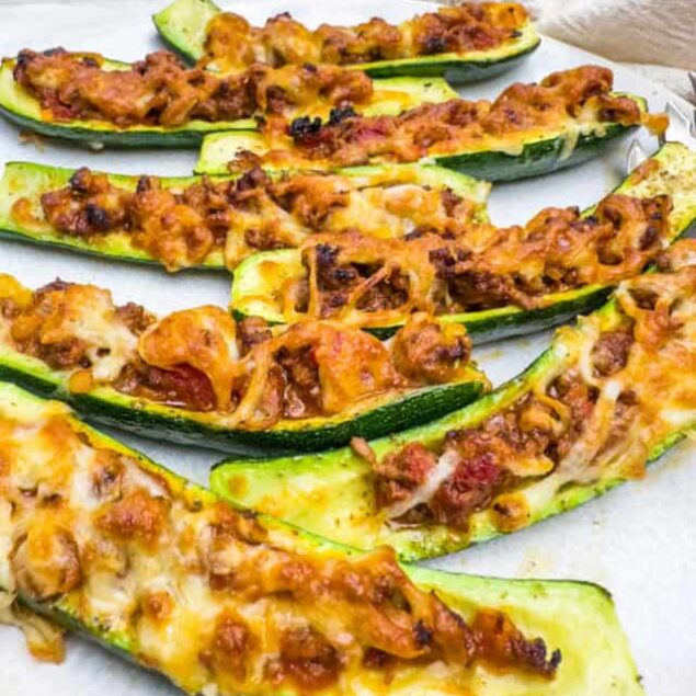Stuffed Zucchini Boats Feature Photo-5