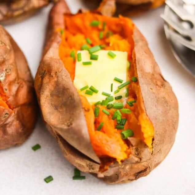 Baked Sweet Potato Recipe Feature Photo-4-F