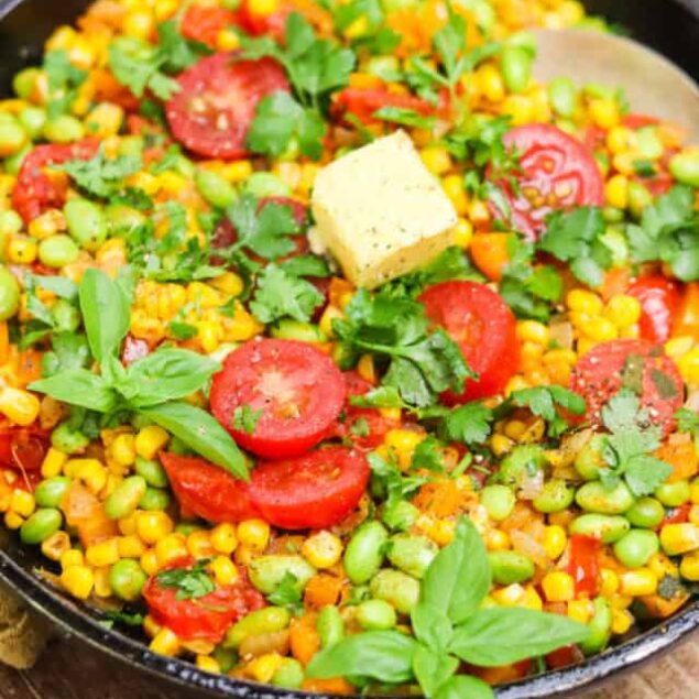 Easy Succotash Recipe Feature photo