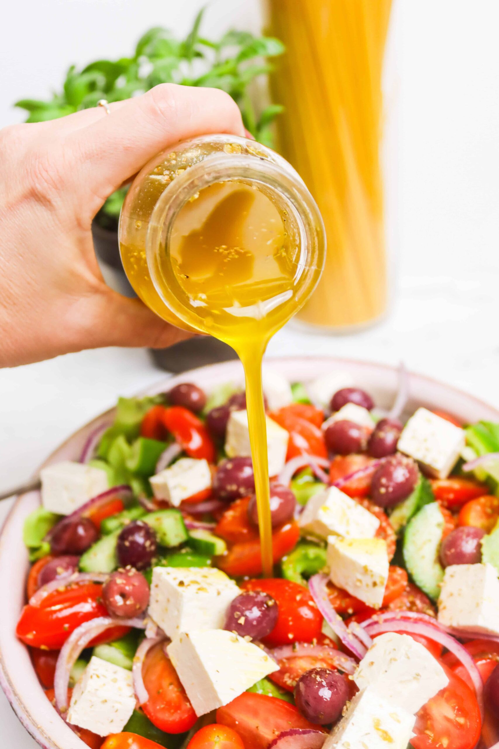 Easy greek salad dressing recipe about a mom