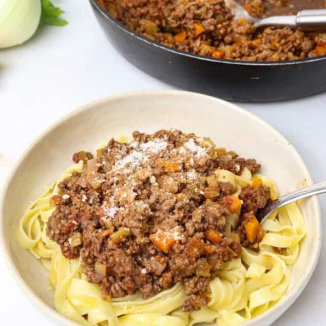Easy Homemade Bolognese Sauce featured image below