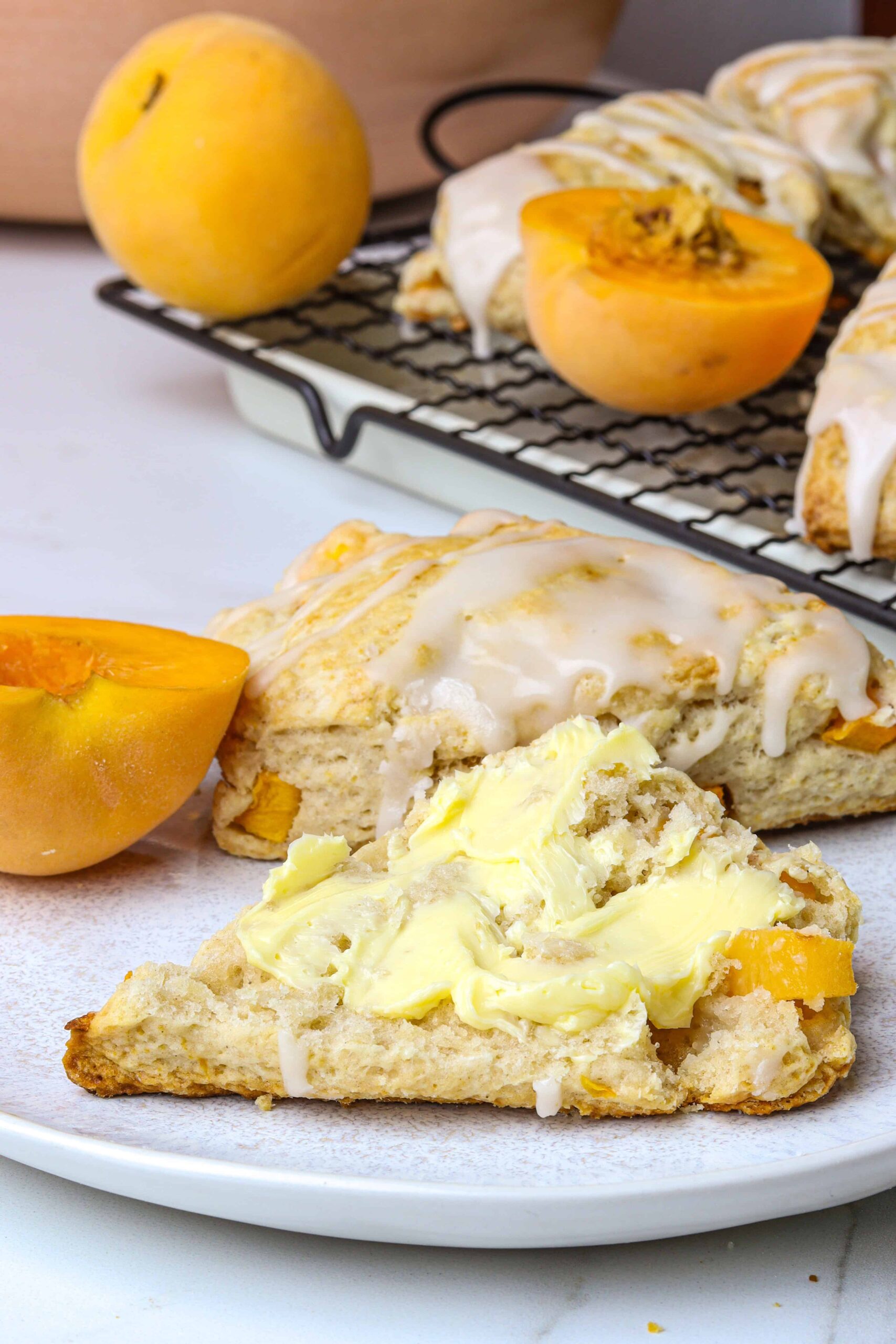 Peach Scones - About a Mom