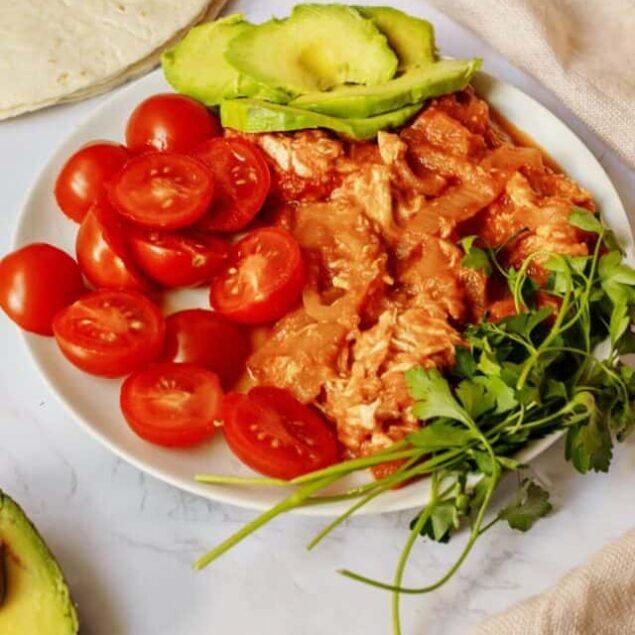 Chicken Slow Cooker Enchiladas