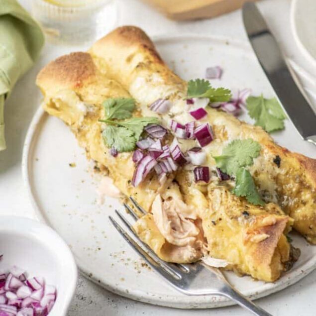 Creamy Chicken Enchiladas