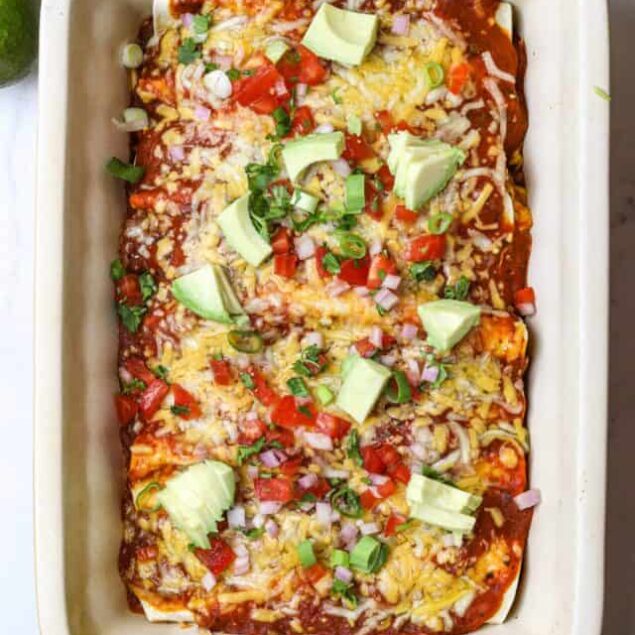 Instant Pot Chicken Enchiladas