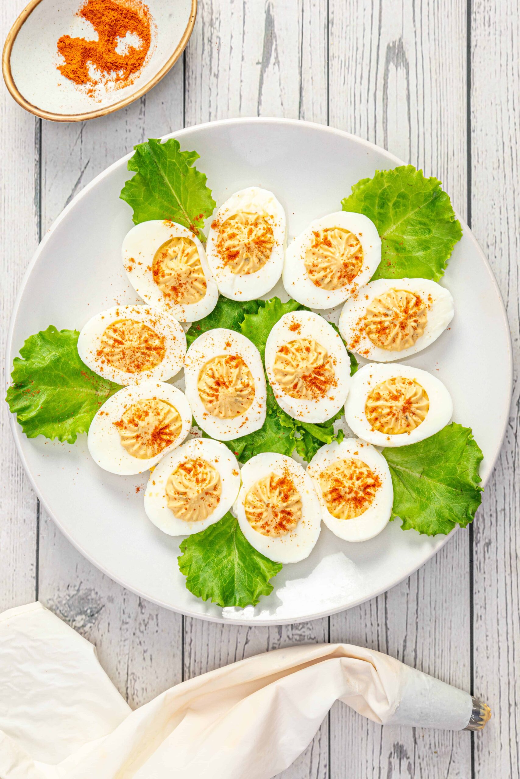 Deviled Eggs Without Mayo - About a Mom