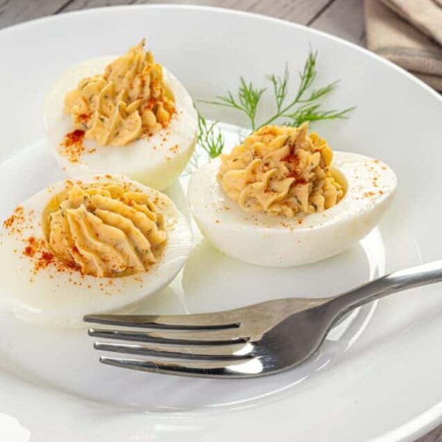 Horseradish Deviled Eggs