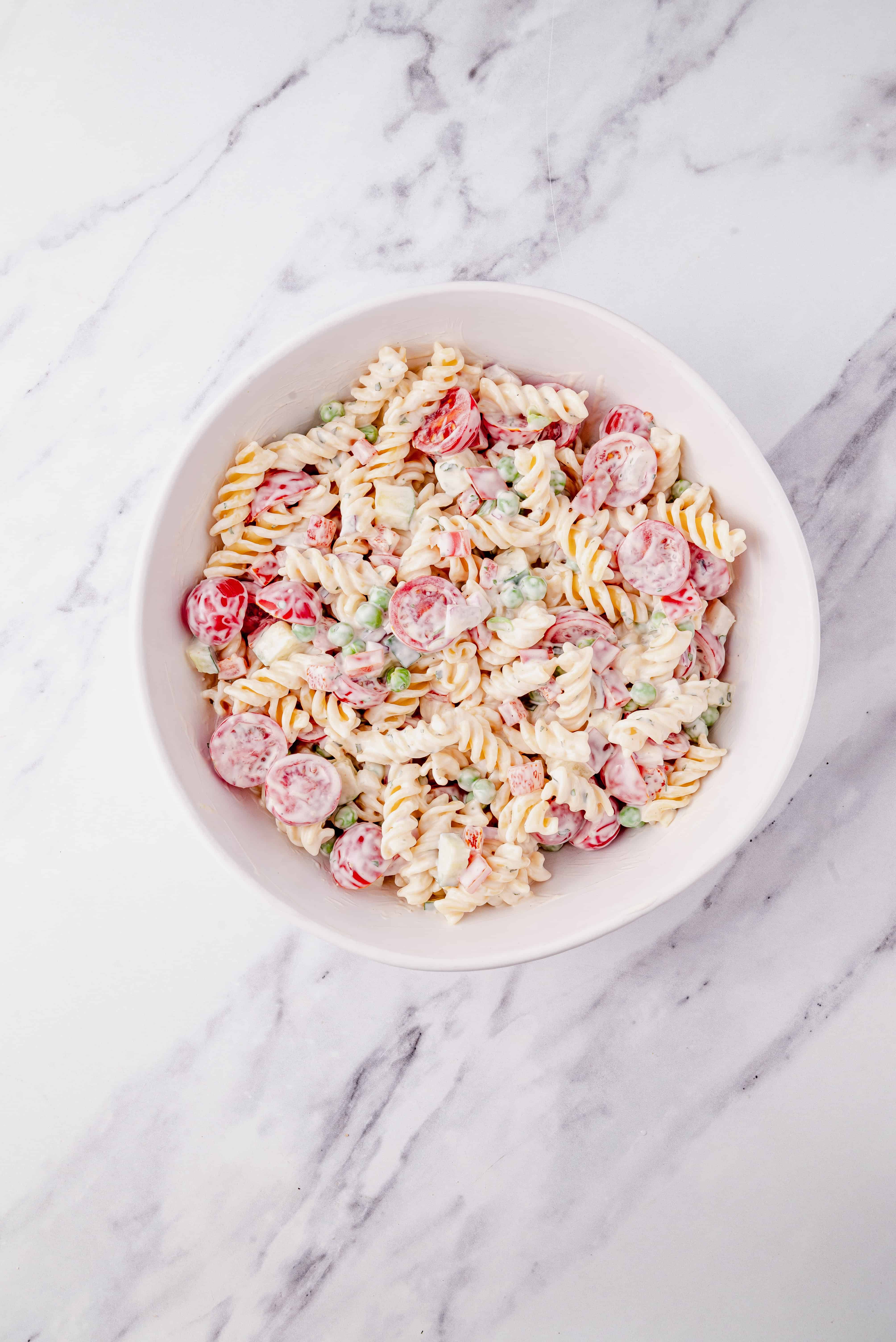 Creamy Pasta Salad - About a Mom