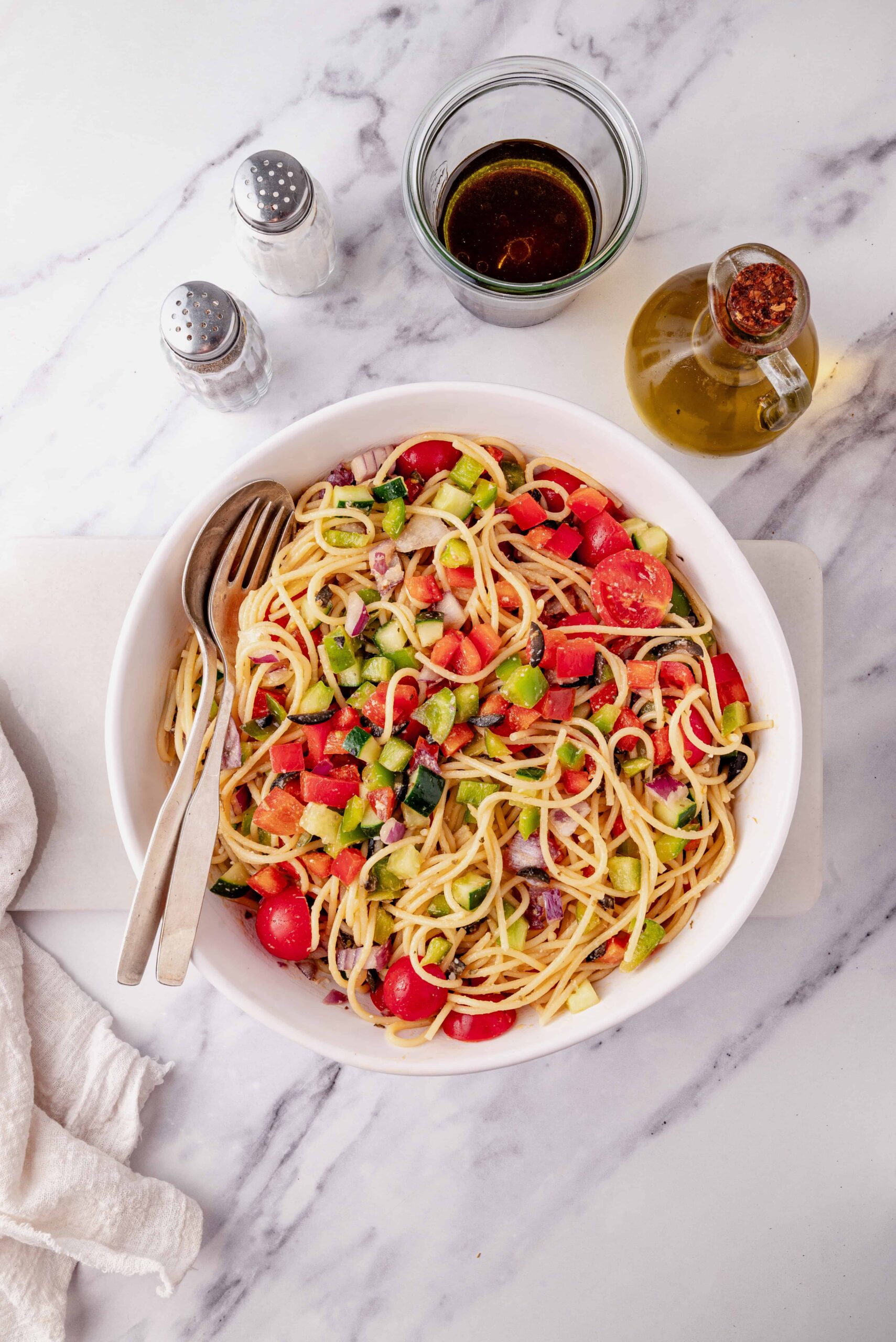 old fashioned spaghetti salad with italian dressing Supreme Spaghetti Salad