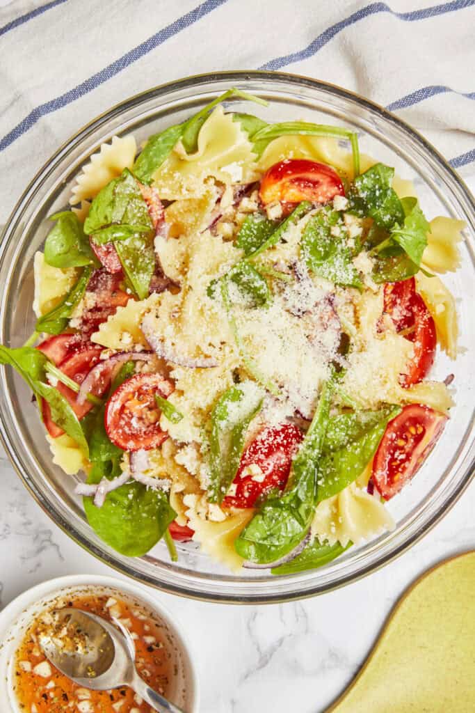 Spinach Pasta Salad - About a Mom