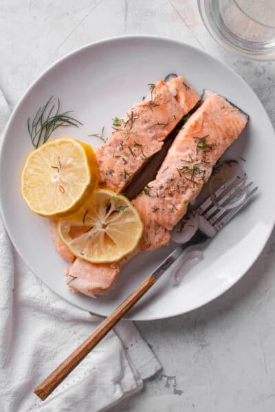 Poached Salmon - About a Mom