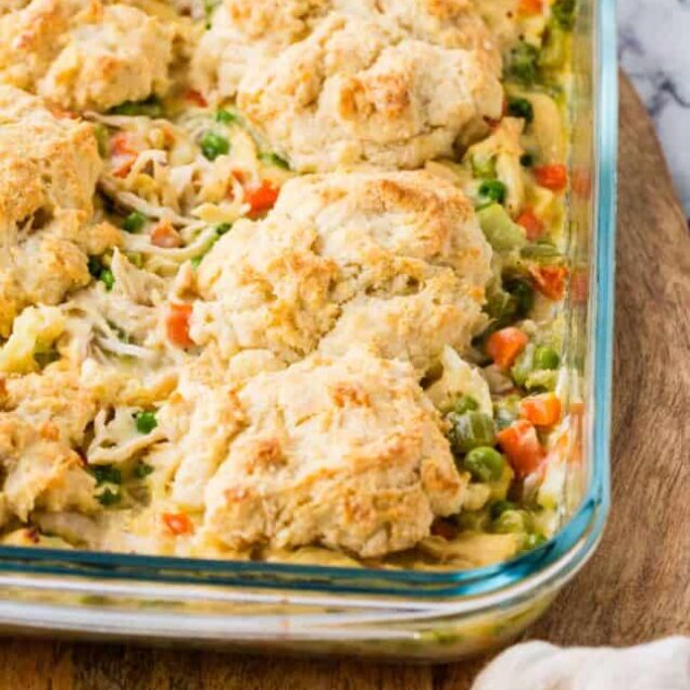 Chicken Pot Pie with Biscuits