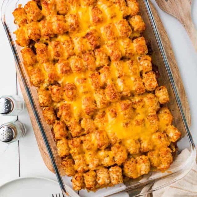 Sloppy Joe Tater Tot Casserole