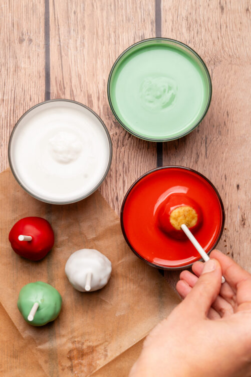 christmas cake pops step 5